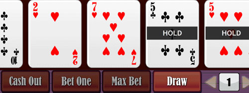 Video poker holdem