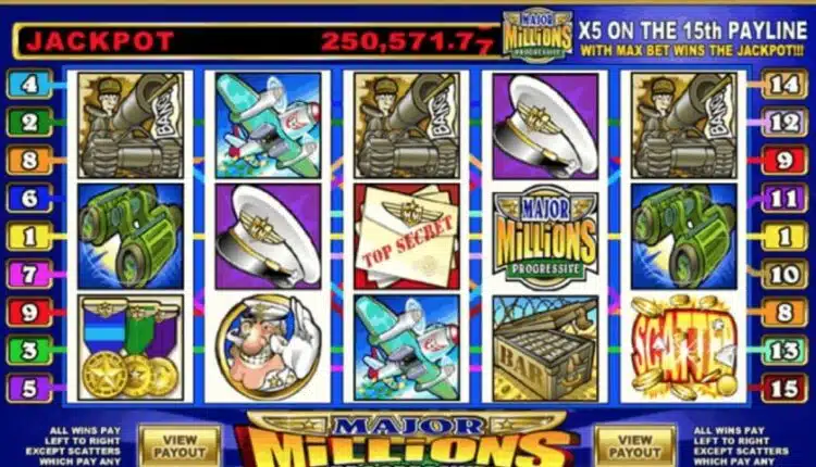 major millions jackpot slots