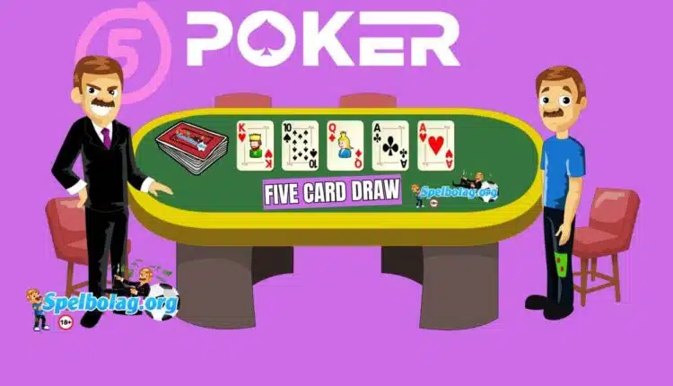 five card draw pokerbord