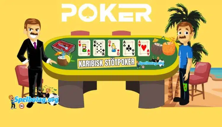 karibisk stötpoker pokerbord