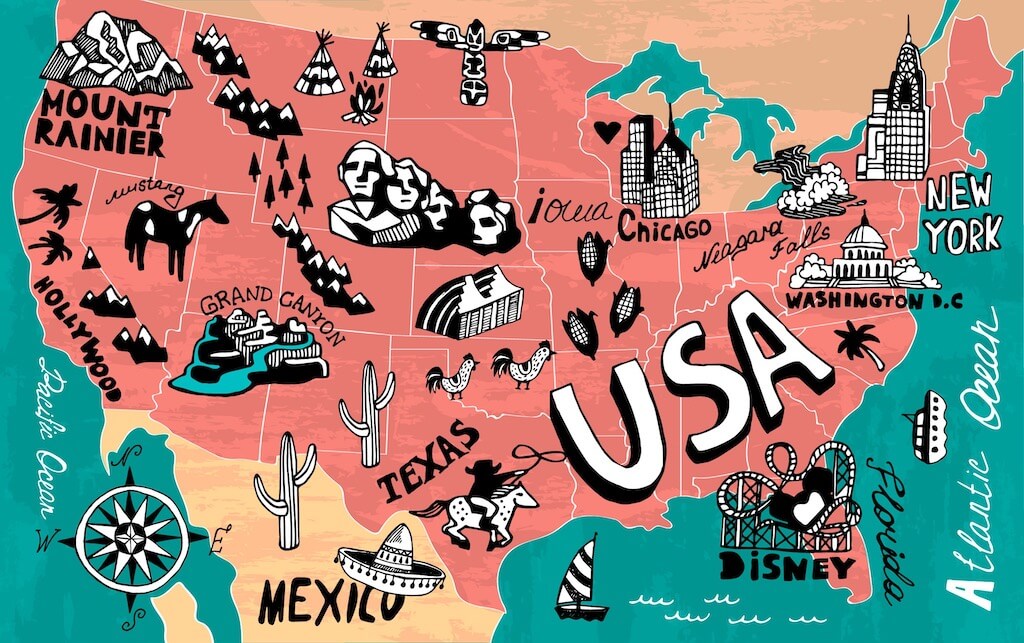 USA Karta