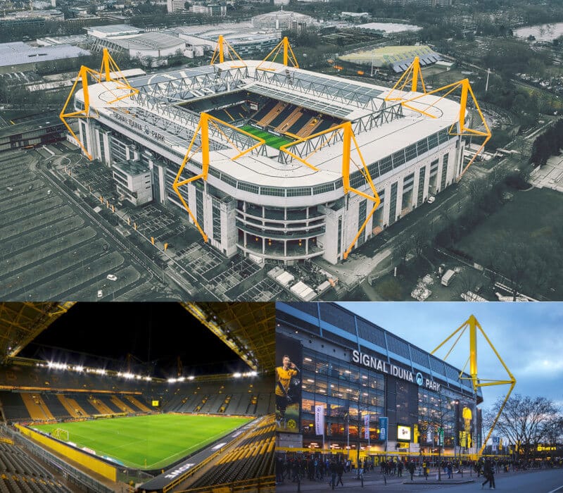 Westfalenstadion Signal Iduna Park Borussia Dortmund Tyskland